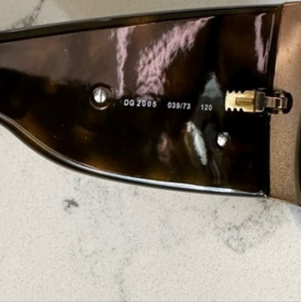 Dolce Gabbana Tortoise Shell Shield Sunglasses - Picture 10 of 10